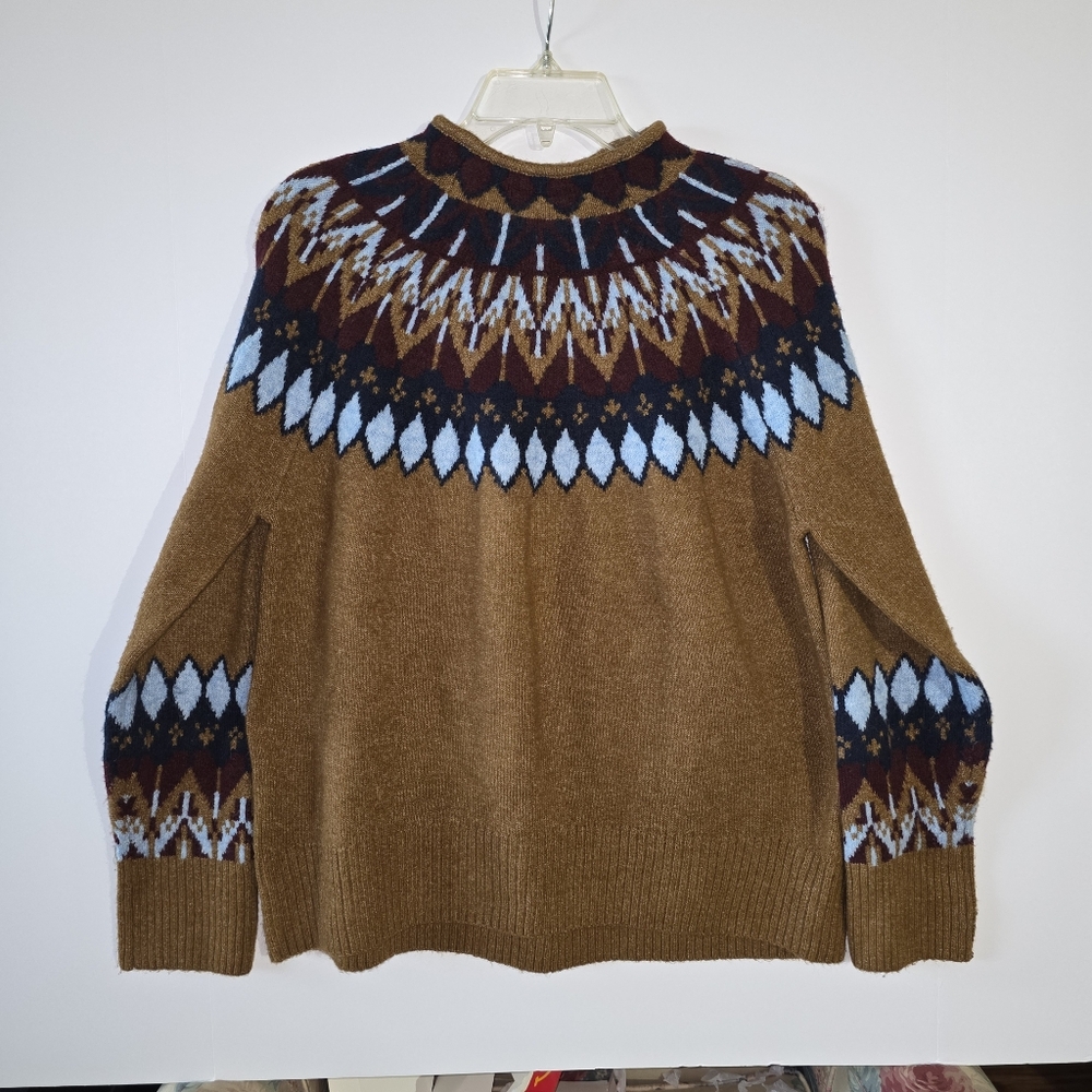 Vintage Vince Camuto Crew Neck Womens Small Sweater Long Sleeve Tribal Aztec